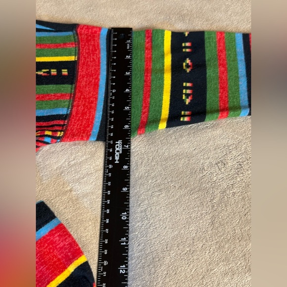 Chaps Sports Southwestern Aztec 3/4 Zip Cotton Pullover Top Womens Large - Picture 9 of 9